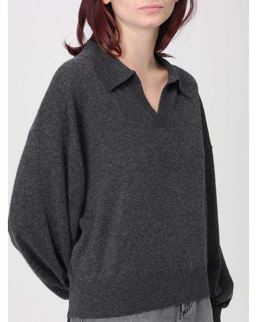 Lisa Yang Gray Knitted Polo Shirt