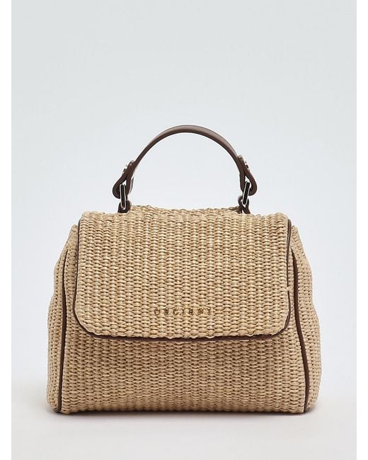 Orciani Natural Sveva Raffia Bag