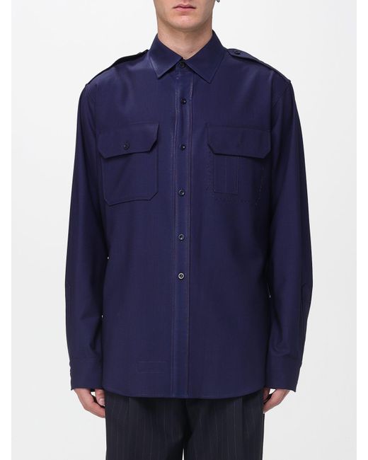Maison Margiela Blue Shirt for men
