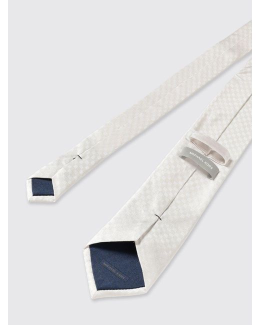 Michael Kors White Silk Tie for men