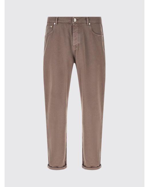 Brunello Cucinelli Brown Pants for men