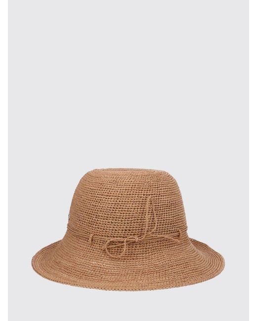 Helen Kaminski Brown Raffia Hat