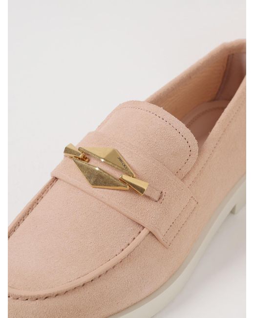 Jimmy Choo Pink Flache Sandalen Damen