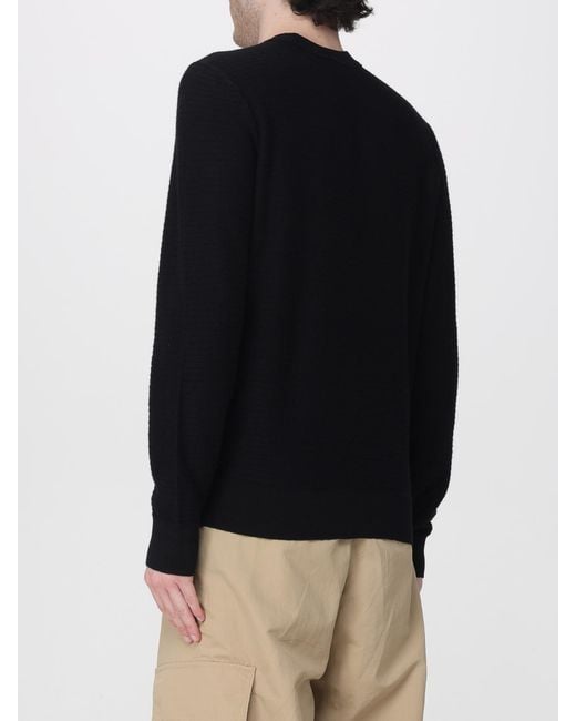 Boss Black Cotton And Cashmere Crew-Neck Sweater for men