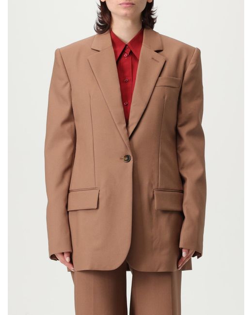 Stella McCartney Brown Single-Button Blazer