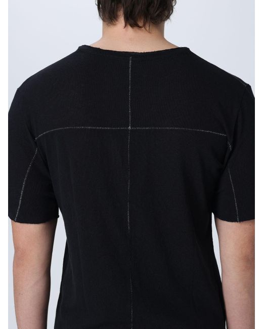 T-shirt in cotone e lino di Thom Krom in Black da Uomo