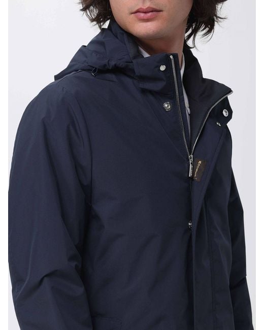 Moorer Blue Recco-Stp Pea Coat for men
