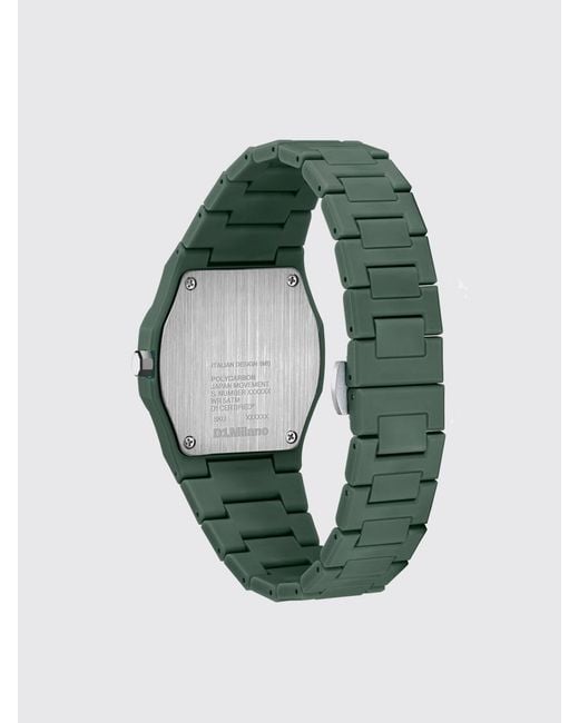 D1 Milano Green Polycarbon Watch for men