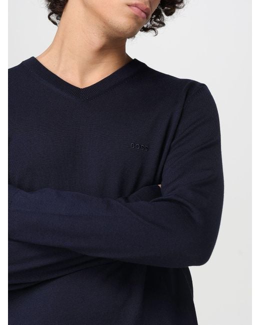 Boss Blue Sweater for men