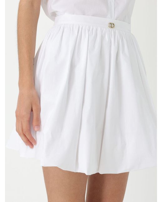 Falda Mujer Twinset de color White