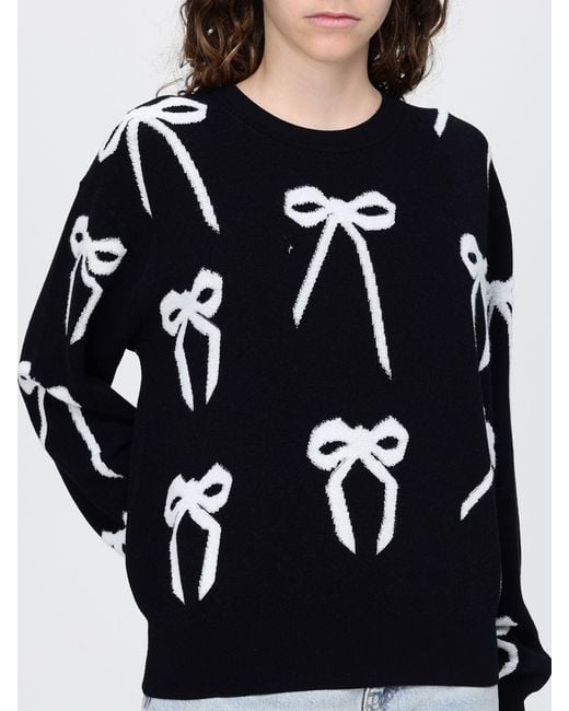 Marc Jacobs Blue Viscose Crew Neck Sweater With Bows