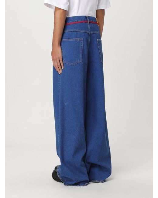 Marni Blue Wide Leg Jeans for men