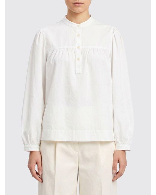A.P.C. White Organic Cotton And Linen Shirt