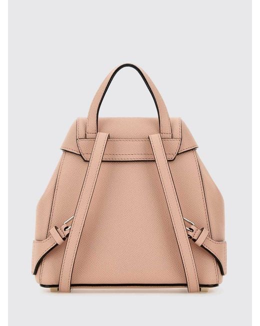 Valextra Natural Iside Grained Leather Backpack