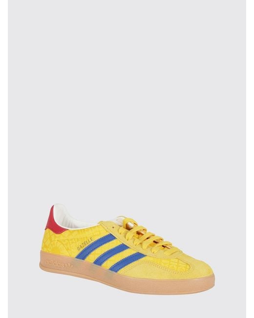 Adidas Originals Yellow Gazelle Indoor Suede Sneakers for men