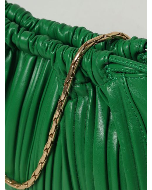 Borsa Mini A Secchiello Drawstring Plisse di Calvin Klein in Green