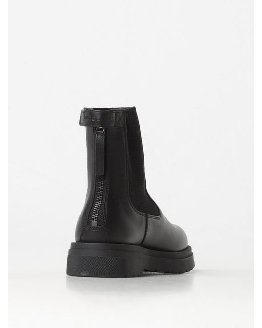 Woolrich Black Flat Ankle Boots