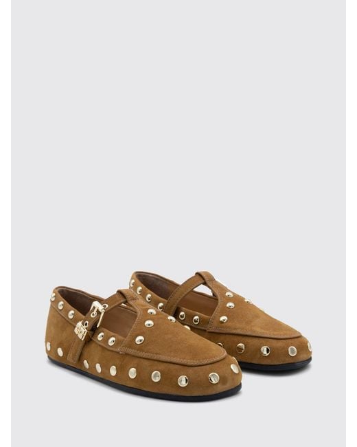 Ganni Brown Ballet Flat