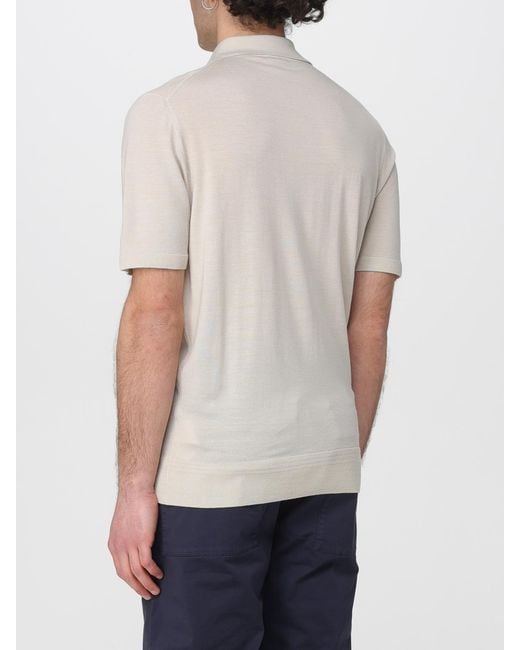 Barena Gray Wool Polo Shirt for men