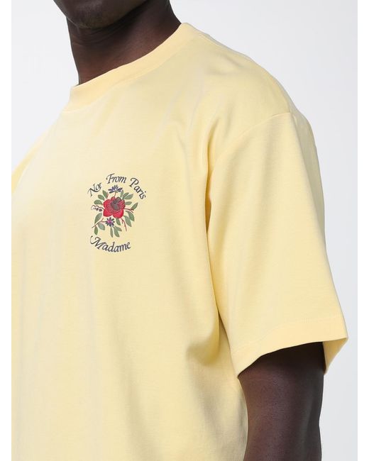 Drole de Monsieur Natural Printed Cotton T-Shirt for men