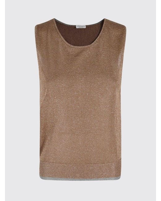 Roberto Collina Blue Basic Lurex Top