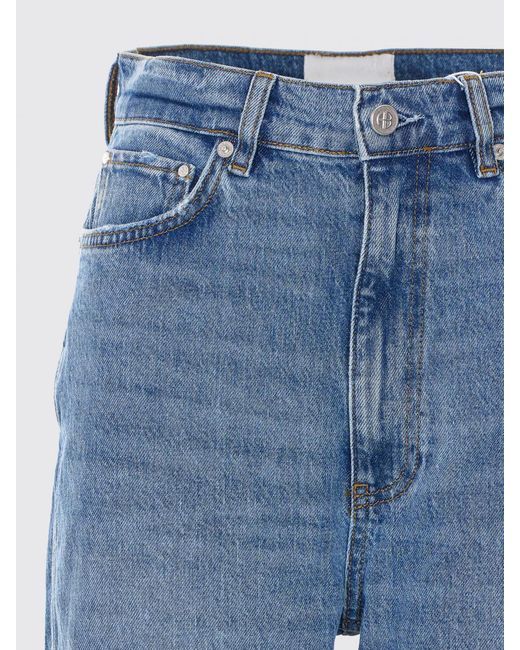 Anine Bing Blue Straight Denim Jeans