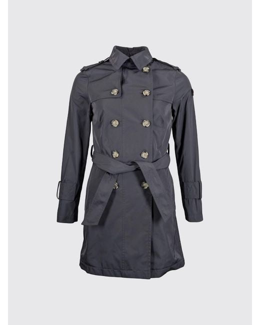 Gabardina Cruzada De Poliéster Peuterey de color Blue