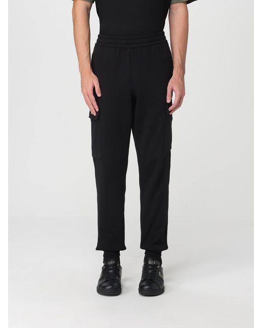 EA7 Black Trousers for men