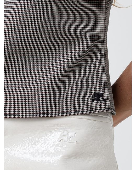 Courreges Gray CourrÈ Ges Top