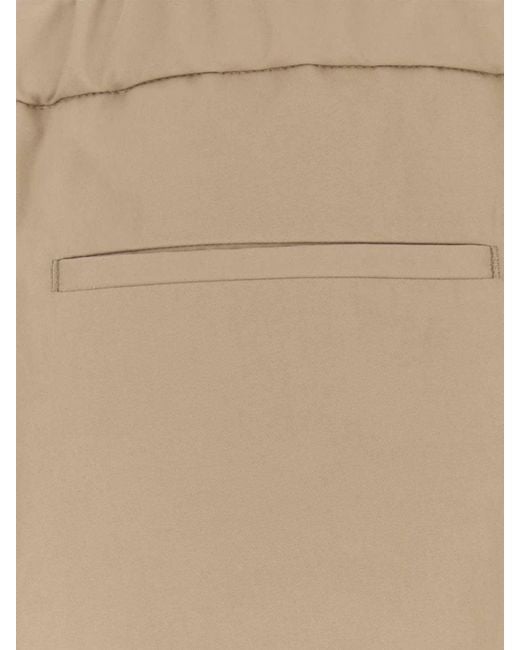 Jil Sander Natural Slim Fit Cotton Gabardine Trousers With French Pockets for men