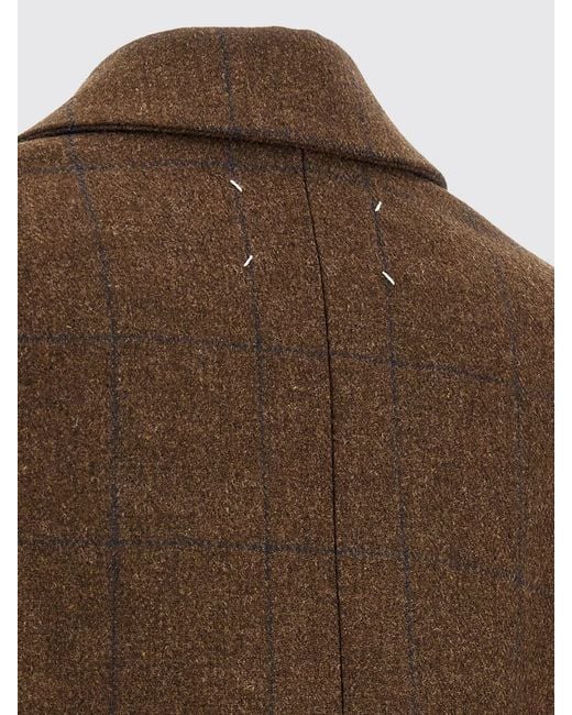 Maison Margiela Brown Long Single-Breasted Coat