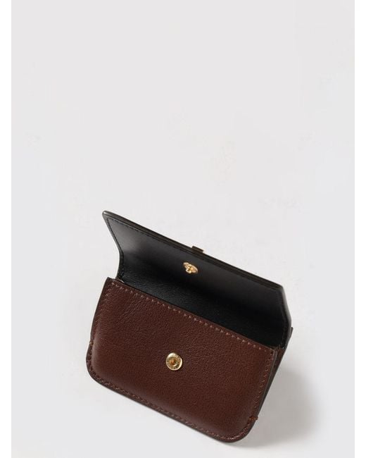 Fendi Brown Leather Credit Card Holder for men