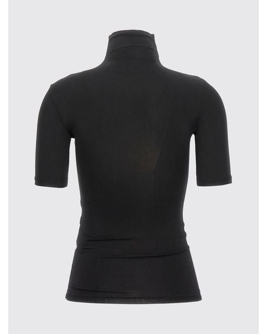 Off-White c/o Virgil Abloh Black Slim Fit Stretch-Tech Fabric Short-Sleeve Turtleneck Top