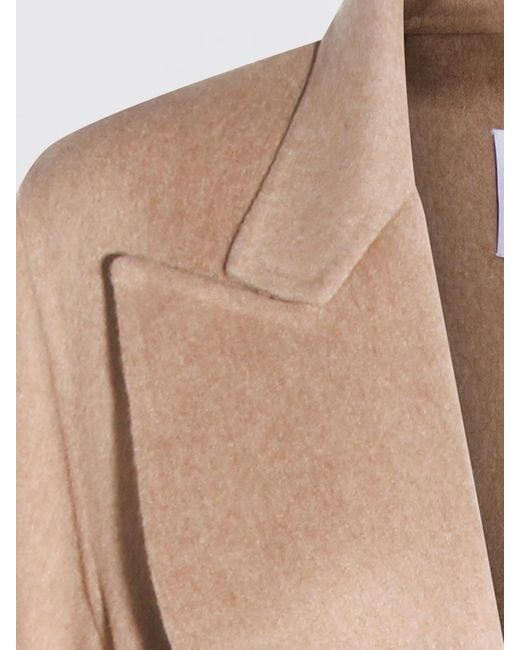 Max Mara Natural Wool And Cashmere Coat