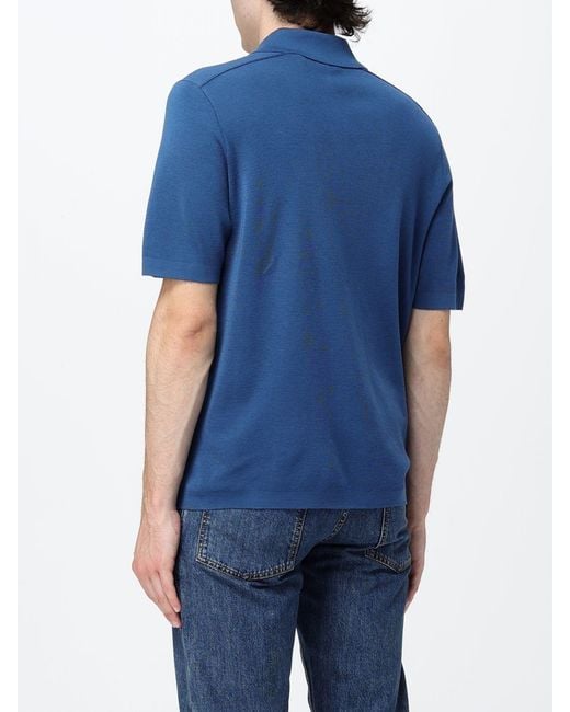 Burberry Blue Polo Shirt for men
