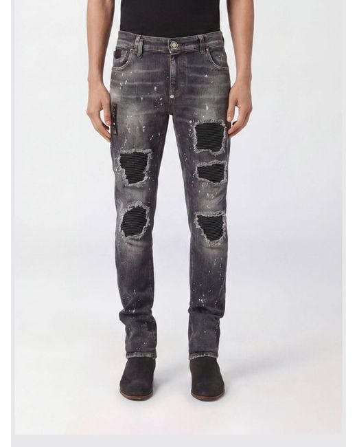 Philipp Plein Black Jeans for men