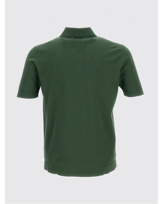 Drumohr Green Cotton Polo Shirt for men
