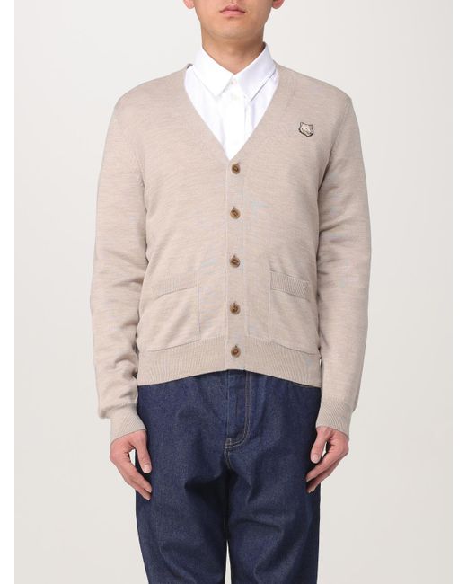 Maison Kitsuné Strickjacke Herren in Natural für Herren