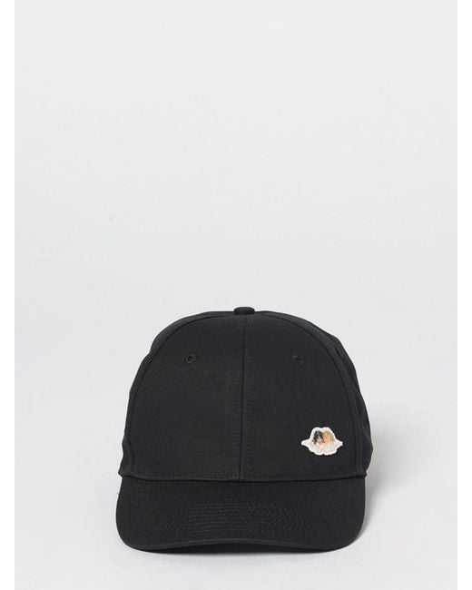 Fiorucci Black Cotton Baseball Cap With Rigid Visor And Applied Logo