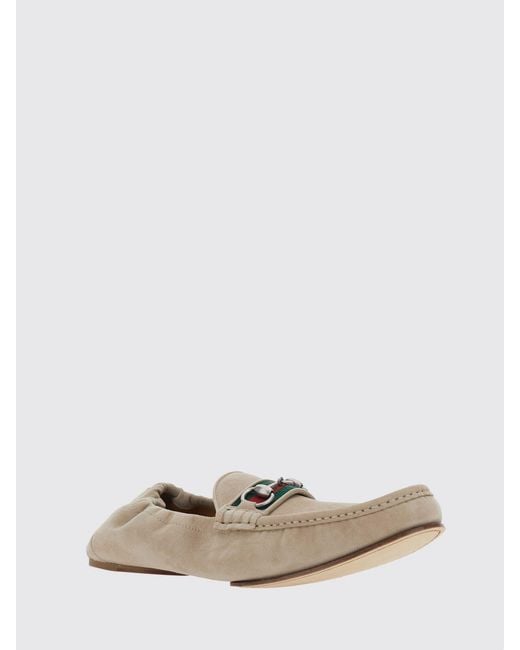 Gucci White Horsebit 1953 Suede Loafers for men