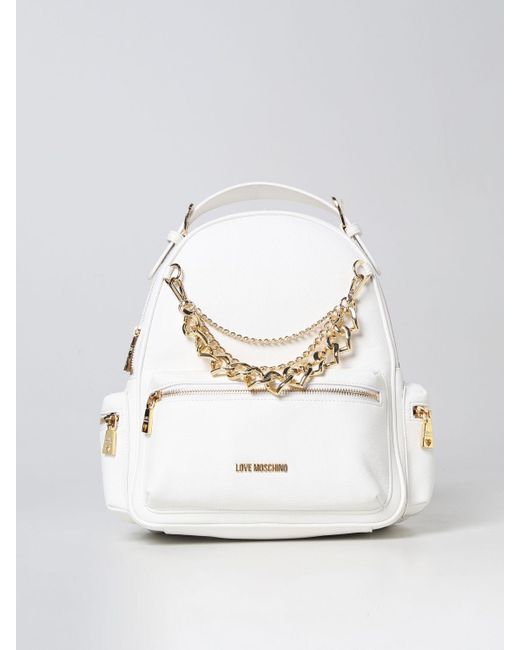 Love Moschino White Backpack