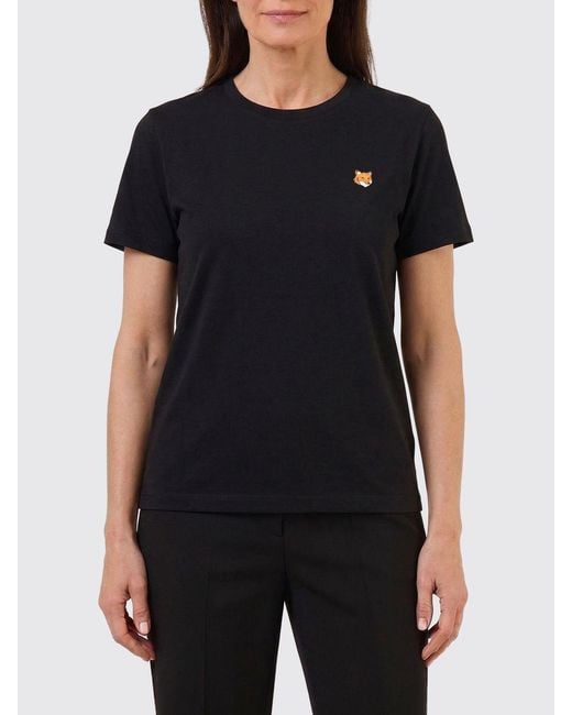 Maison Kitsuné Black Maison KitsunÉ Organic Cotton T-Shirts