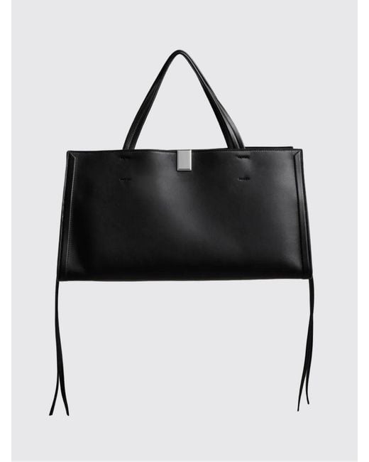 Phoebe Philo Black Kit Cabas Leather Bag