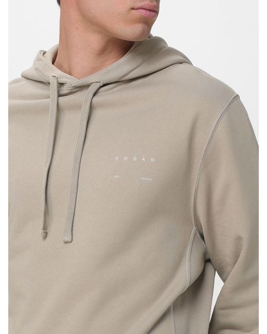 Hogan Natural Cotton Hoodie for men