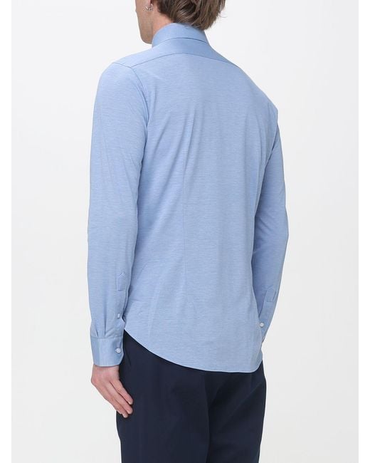 Michael Kors Blue Cotton Blend Shirt for men