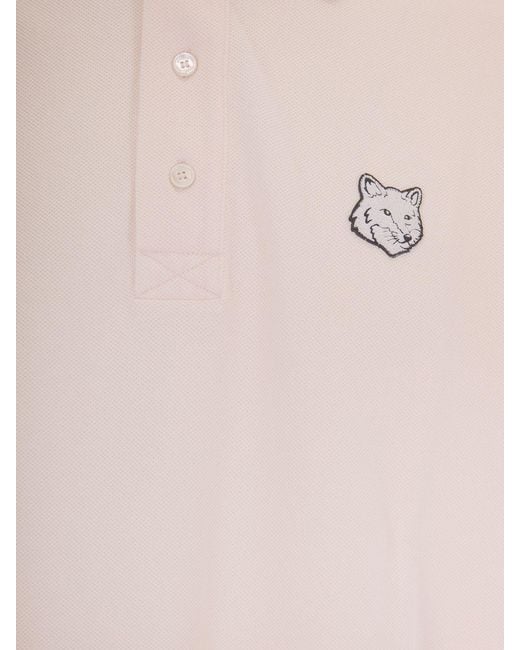 Maison Kitsuné Pink Maison KitsunÉ Polo Shirt for men