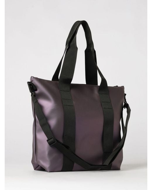 Rains Purple Waterproof Tote Bag