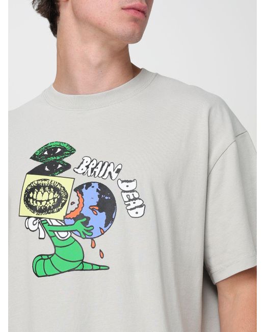 Brain Dead T-shirt in Gray für Herren