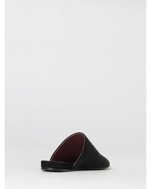 Premiata Black Suede Mules With Rhinestones