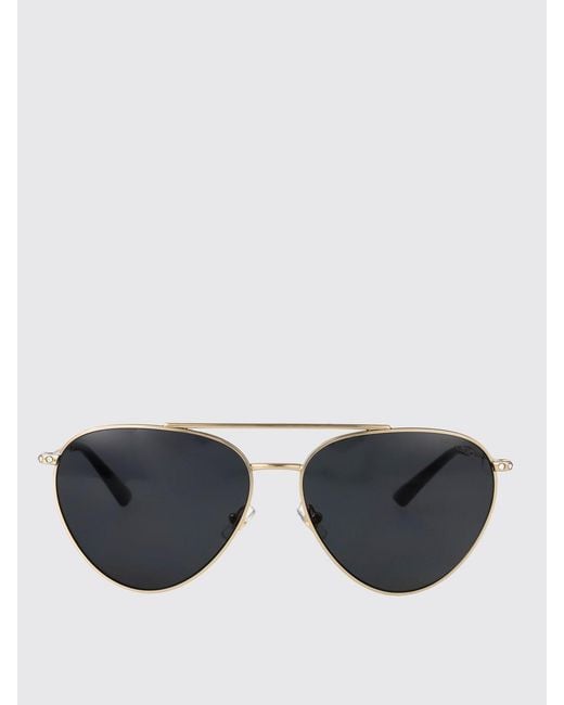 Jimmy Choo Black Aviator Sunglasses With Metal Frame For Everyday Fashion